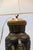 Metal Chinese Lamp with Detailed Carvings and Motif, 1920s For Sale - Image 7 of 8