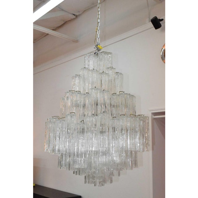 1960s Large Venini Tronchi Chandelier For Sale In Dallas - Image 6 of 9