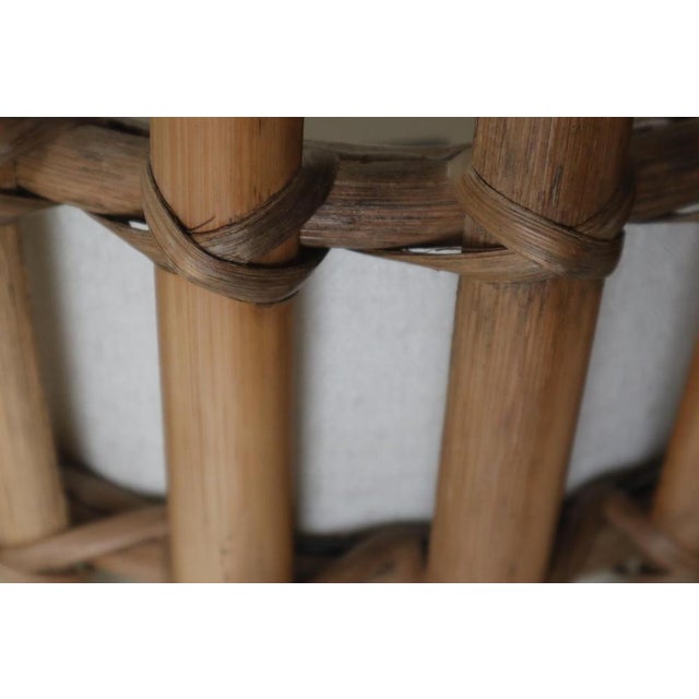 1960s Antique Bamboo Wall Sconces in the style of Louis Sognot, 1960s, Set of 2 For Sale - Image 5 of 16