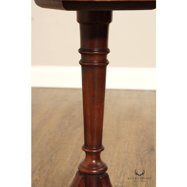 Colonial Revival Mahogany Octagonal Candlestand For Sale - Image 10 of 13