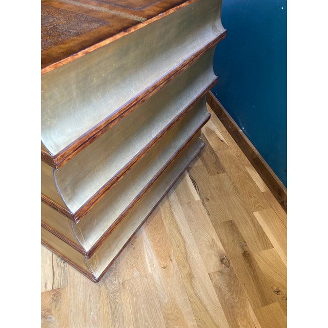 Wood Maitland-Smith Stacked Books 4-Drawer Chest of Drawers For Sale - Image 7 of 12