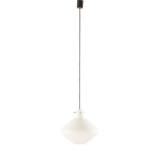 Mid-Century Modern Italian Opaline Glass Pedant Lamp from Asea, 1970s For Sale