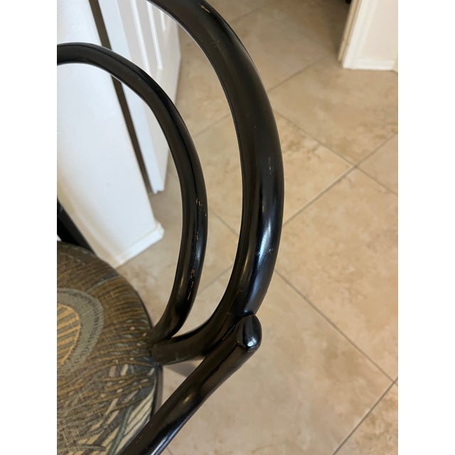 Black 1970s Shelby Williams Vintage Mid-Century Modern Bentwood Thonet Style Arm Chair For Sale - Image 8 of 12