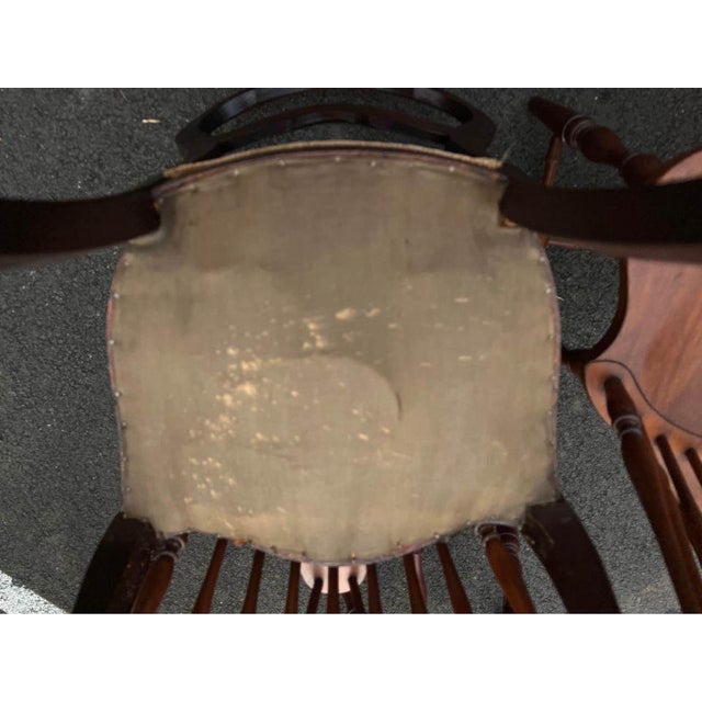 Antique Victorian Style Balloon Back Side Chair. For Sale In Washington DC - Image 6 of 8