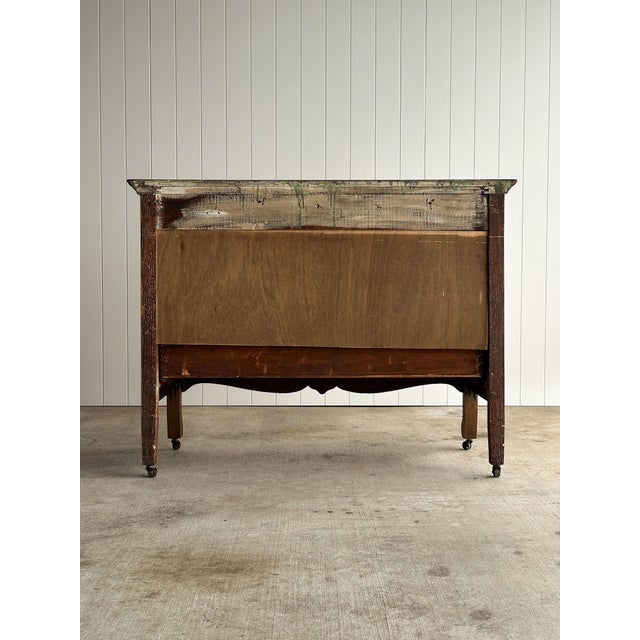 Antique Oak Serpentine Chest of Drawers, C. 1890 For Sale - Image 18 of 18