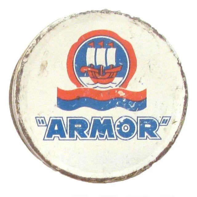 Antique French & Belgian Tins, Set of 3 For Sale - Image 4 of 5