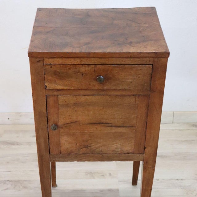 Antique Walnut Nightstand, Early 1700s For Sale - Image 14 of 17