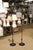 Red Stunning Pair of 1940s Italian Tole Floor Lamps, Gilt & Garnet Red For Sale - Image 8 of 12