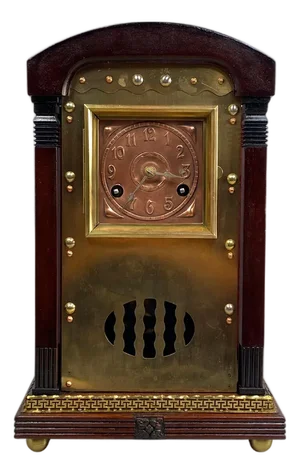 Art Nouveau Mantel Clock by Junghans Darmstadt, 1890s