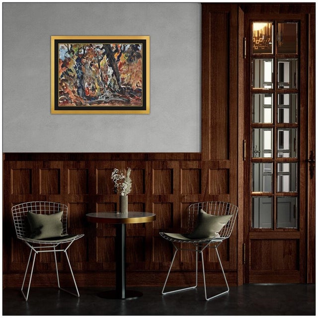 Message us to inquire about custom framing options! (Included for free with every purchase) The artwork here, "Forest Walk...