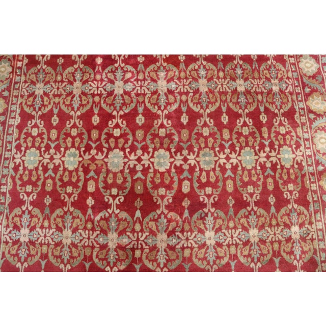 Islamic Vintage Turkmen Bukhara Hand-Knotted Wool Rug 6'1 X 8'9 For Sale - Image 3 of 8