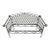 Vintage Lattice Iron Outdoor Bench For Sale