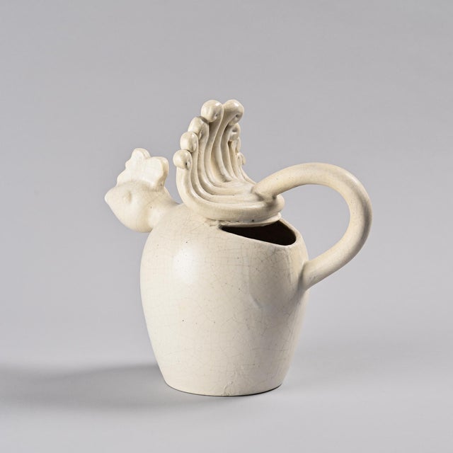 Large Zoomorphic Pitcher by Suzanne Ramié for Madoura, Vallauris, 1945 For Sale - Image 6 of 15