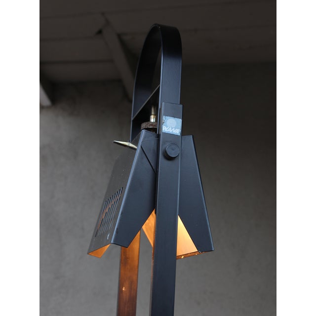 1980's Italian Postmodern Metal Floor Lamp by Plana Milano For Sale - Image 12 of 17