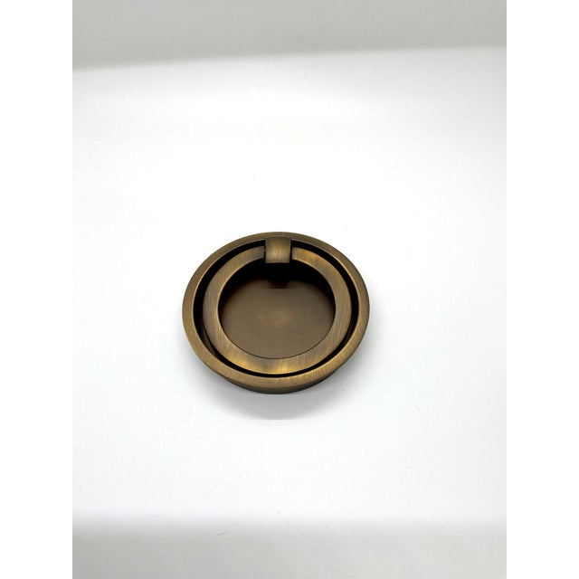 2010s Baker Insert Ring Pull Antique Brass For Sale - Image 5 of 5