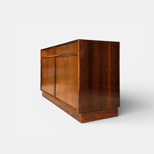 Danish Rosewood Cabinet System attributed to O. Bank Larsen for Skjern Furniture Factory, Denmark, 1960s, Set of 2 For Sale - Image 6 of 14