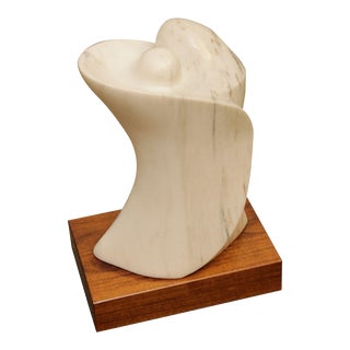 Large Modernist Marble Art Sculpture For Sale