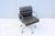 Herman Miller Mid-Century Distressed Gray Leather Eames Soft Pad Management Chair by Herman Miller For Sale - Image 4 of 18