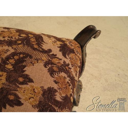 Marge Carson Marge Carson Large Oversized Ball -N- Claw Upholstered Ottoman or Stool For Sale - Image 4 of 7