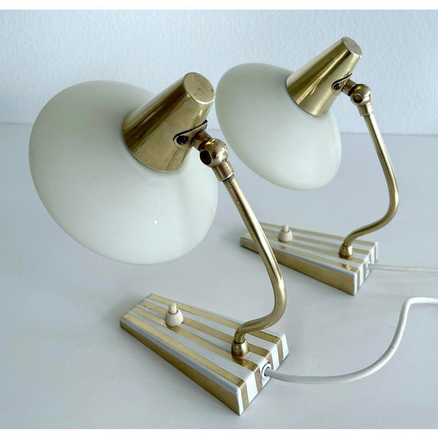 Vintage Bedside Table Lamps, 1950s, Set of 2 For Sale - Image 12 of 18
