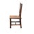 Zen Oriental Straight Legs Bars Backrest Solid Wood Chair For Sale - Image 4 of 9