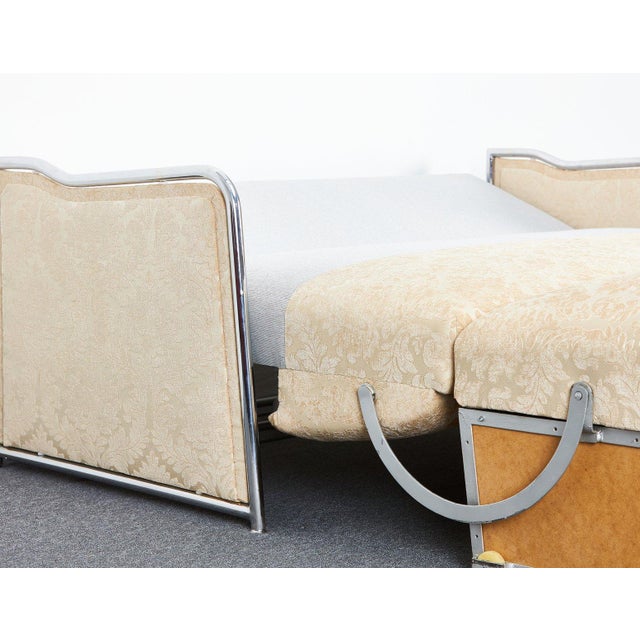 Mid-Century Bauhaus Armchairs and Sofa Bed from József Peresztegi, Hungary, 1960s, Set of 3 For Sale - Image 17 of 18