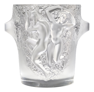 Ganimede Ice Bucket in Satin Crystal by René Lalique for Lalique, Paris, 1950
