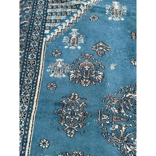 1960s Vintage Rustic Moroccan Rabat Rug, 1960s For Sale - Image 5 of 17