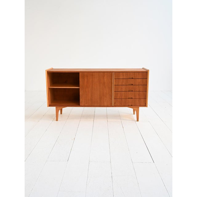 1960s Scandinavian Teak and Pine Sideboard, 1960s For Sale - Image 5 of 13