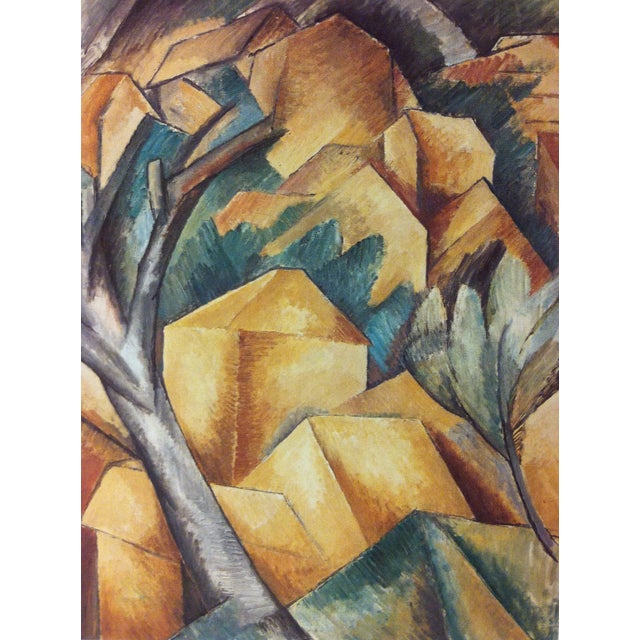 Circa 1970 "Houses at L' Estaque" Print of a Painting From a European