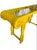 Chinoiserie 1970s Yellow Lacquer Ornate Pagoda Console For Sale - Image 3 of 6
