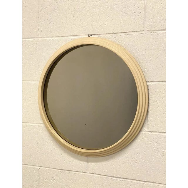 Mid-Century Modern Space Age Round Mirror, 1960s For Sale - Image 3 of 9