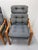 Vintage Danish Modern High-Back Lounge Chairs, Pair, C. 1970s For Sale - Image 11 of 13