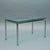 For sale is a steel and glass side table. A functional design in the style of Florece Knoll.