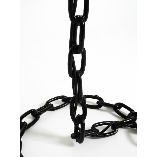 Brutalist Welded Black Chains Floor Lamp in the style of Franz West, 1970s For Sale - Image 10 of 13