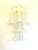 Contemporary Frosted “Selle” Murano Glass Wall Sconce in Mazzega Style For Sale - Image 6 of 7