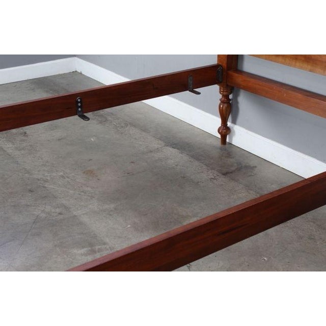 Mid 20th Century Vintage Campbellsville Full Size Solid Cherry Low Post Cannonball Bed Chairish