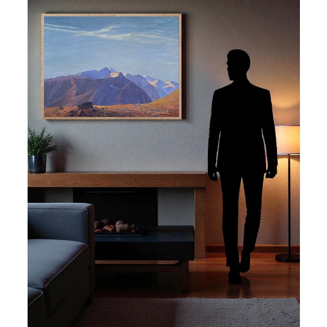 F. Reimann, Großglockner, 1920s, Oil on Canvas, Framed For Sale - Image 12 of 15