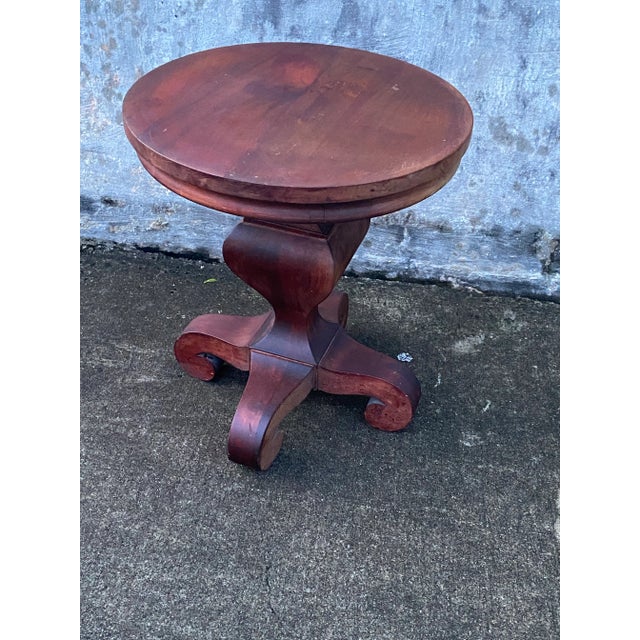 1920s Maison Antique Wooden Side Table . 1920’s Small Wooden Side Table For Sale - Image 5 of 12