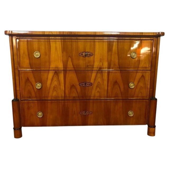 Antique Biedermeier Cherrywood Chest of Drawers, 1820 For Sale - Image 13 of 13