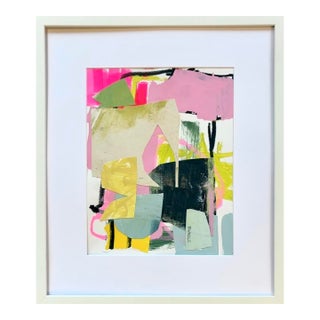 Sarah Trundle, Contemporary Abstract Mixed Media Collage, "Merriment" For Sale