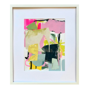Sarah Trundle, Contemporary Abstract Mixed Media Collage, "Merriment"