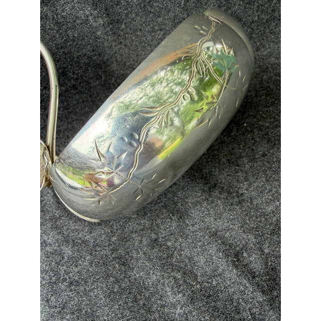 Art Nouveau Antique James Tufts Silverplate Bon Bon Dish For Sale - Image 3 of 18