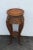 Early 1900s Oriental Heavy Carved Flower Statue Table For Sale - Image 9 of 10