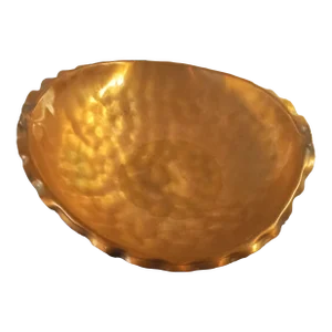 1960s Gregorian Hammered Copper Pedestal Bowl