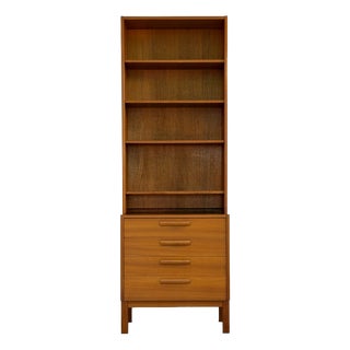 Domi Monté Teak Bookcase with Four-Drawer Chest by Nils Jonsson for Troeds, 1960s For Sale