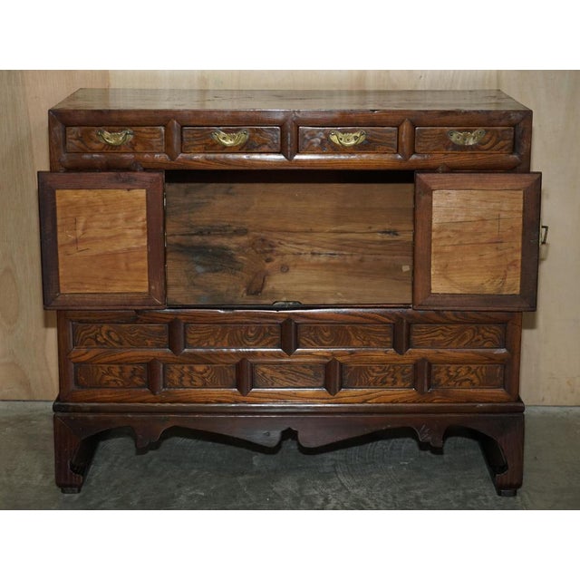 Korean Scholars Side Tables with Drawers, 1950s, Set of 2 For Sale - Image 15 of 18