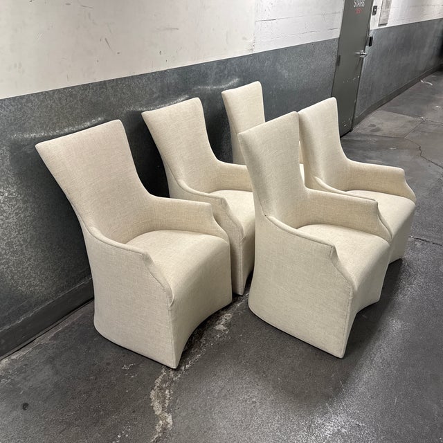 Design Plus Gallery presents a Set of Six Juliet Armchairs + Casters by Signature Designs from Artistica Home. Each fully...