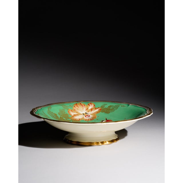1960s Art Deco Revival Chippendale Porcelain Bowl with Paradise Bird Decoration from Rosenthal, Germany, 1960s For Sale - Image 5 of 11
