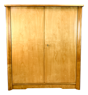 Mid-Century Modern Chest of Drawers in Flamed Birch, 1950s